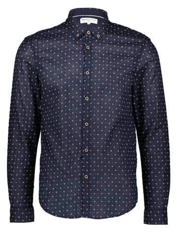 Tom Tailor Hemd - Regular fit - in Dunkelblau/ Weiß