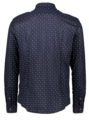 Tom Tailor Hemd - Regular fit - in Dunkelblau/ Weiß