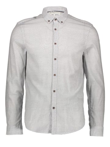 Tom Tailor Hemd - Regular fit - in Grau/ Weiß