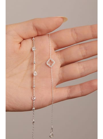 Lodie Silver 2-delige set: zilveren armband met sierelementen