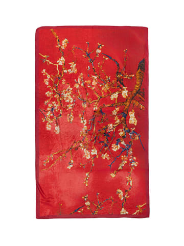 Made in Silk Jedwabny szal w kolorze czerwonym - 190 x 110 cm