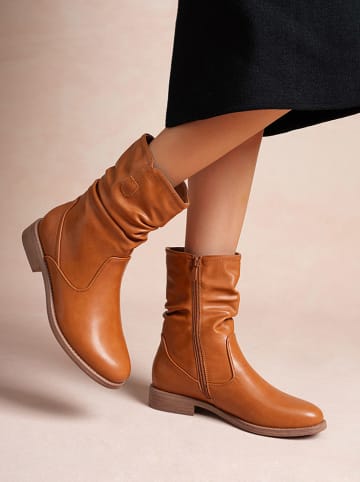 Foreverfolie Boots in Hellbraun