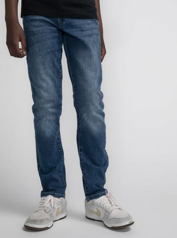 Petrol Spijkerbroek - tapered fit - blauw