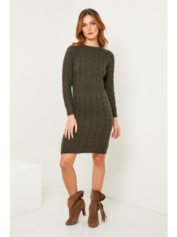 So Cachemire Strickkleid "Alavie" in Khaki
