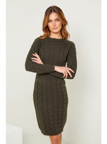So Cachemire Strickkleid "Alavie" in Khaki