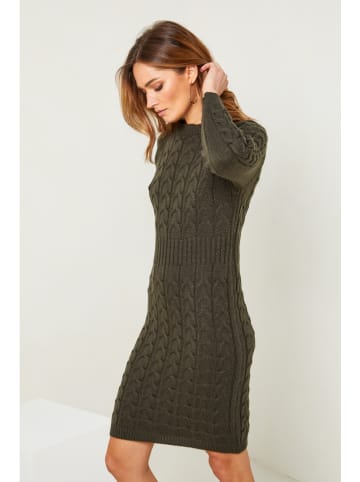 So Cachemire Strickkleid "Alavie" in Khaki