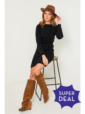 So Cachemire Strickkleid "Alavie" in Schwarz