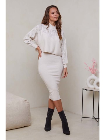 Soft Cashmere 2-częściowy zestaw w kolorze beżowym