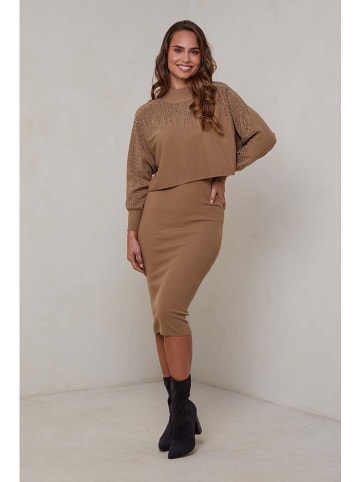 Soft Cashmere 2-częściowy zestaw w kolorze karmelowym