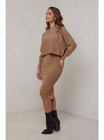 Soft Cashmere 2-częściowy zestaw w kolorze karmelowym
