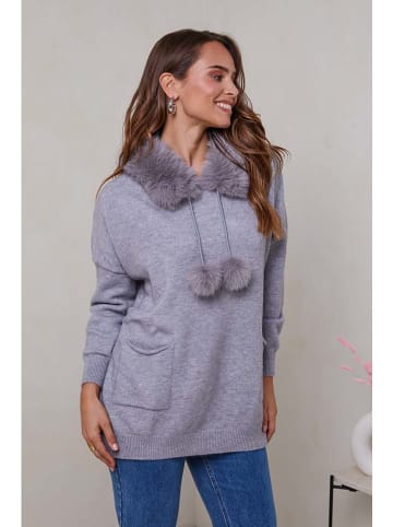 Soft Cashmere Sweter w kolorze szarym