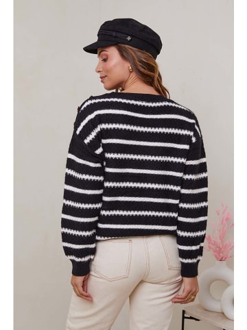 Soft Cashmere Sweter w kolorze czarno-białym