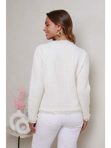 Soft Cashmere Cardigan in Creme