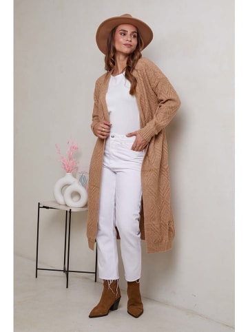 Soft Cashmere Longcardigan in Camel