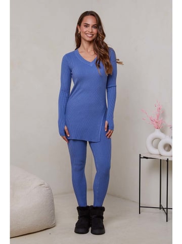 Soft Cashmere 2-częściowy zestaw w kolorze niebieskim