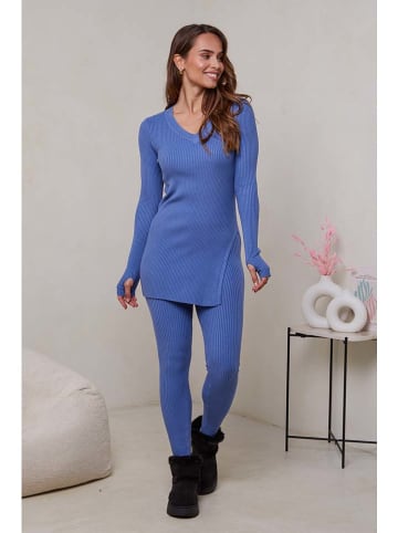 Soft Cashmere 2-delige outfit blauw