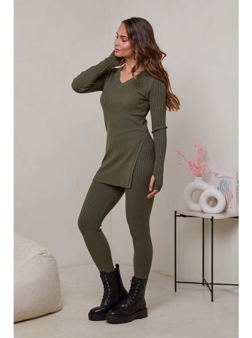 Soft Cashmere 2tlg. Outfit in Khaki