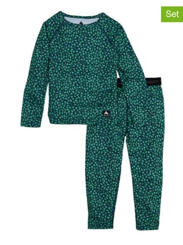 Burton 2tlg. Funktionswäsche-Set "Lightweight" in Grün/ Blau