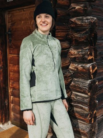 Burton Fleecepullover "[ak] Baker High Loft" in Grün/ Schwarz