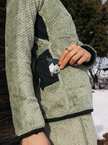 Burton Fleecepullover "[ak] Baker High Loft" in Grün/ Schwarz