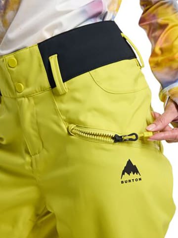 Burton Spodnie narciarskie "Marcy High Rise 2L Stretch" w kolorze żółtym