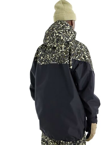 Burton Ski-/ Snowboardjacke "Pillowline GORE-TEX 2L" in Schwarz/ Khaki/ Gelb