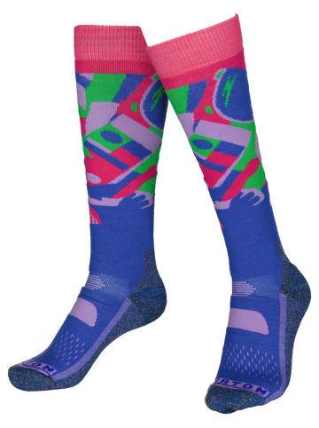 Burton Funktionssocken "Performance Midweight" in Blau/ Pink