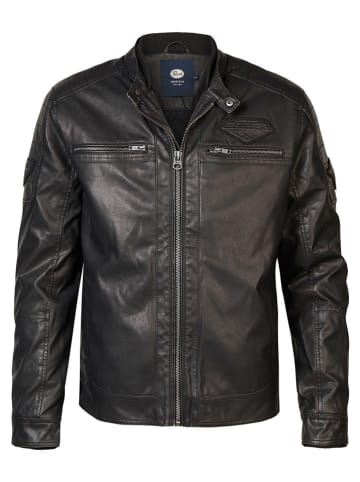 Petrol Industries Kunstlederjacke in Schwarz
