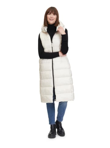 AMBER & JUNE Steppweste in Creme