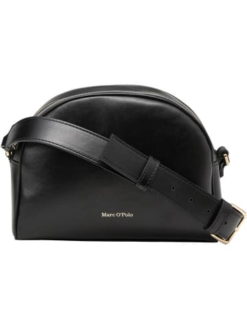 Marc O´Polo Leder-Umhängetasche "Dini" in Schwarz - (B)24 x (H)18 cm