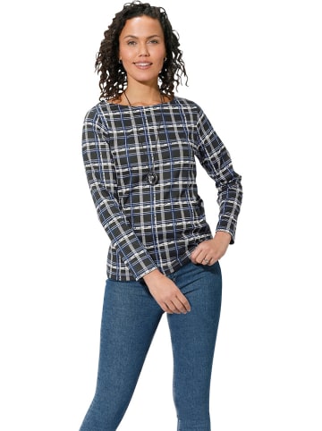 WITT WEIDEN Longsleeve in Schwarz/ Blau