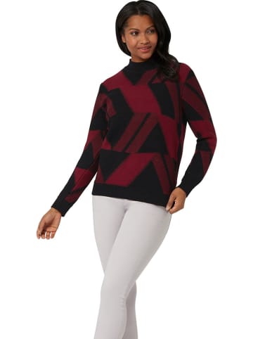 WITT WEIDEN Pullover in Schwarz/ Bordeaux