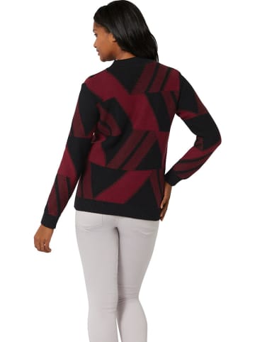 WITT WEIDEN Pullover in Schwarz/ Bordeaux