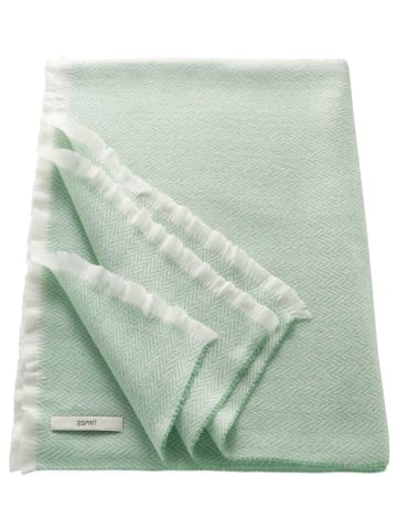 ESPRIT Plaid "Herringbone" in Grün