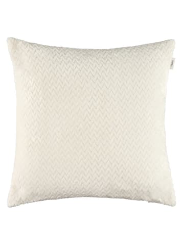 ESPRIT 2tlg. Set: Plaid & Kissenhülle "Comfy" in Creme