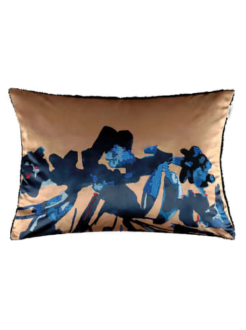 ESPRIT Kissenhülle "Pia" in Beige/ Blau