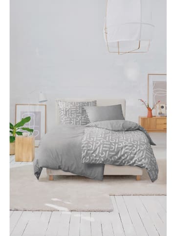 ESPRIT Flanell-Bettwäscheset "Scatter" in Grau