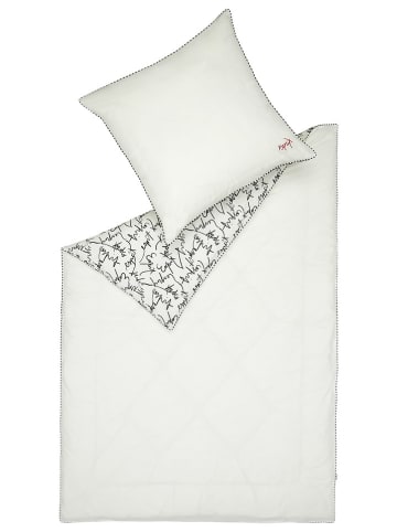 ESPRIT Satin-Bettwäscheset "Heritage" in Weiß/ Schwarz