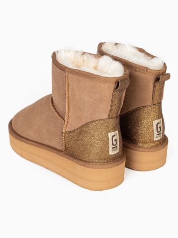 Gooce Leren winterboots "Acacia" lichtbruin