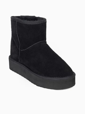 Gooce Leder-Winterboots "Thimble" in Schwarz
