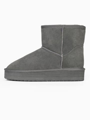 Gooce Leren winterboots "Thimble" grijs