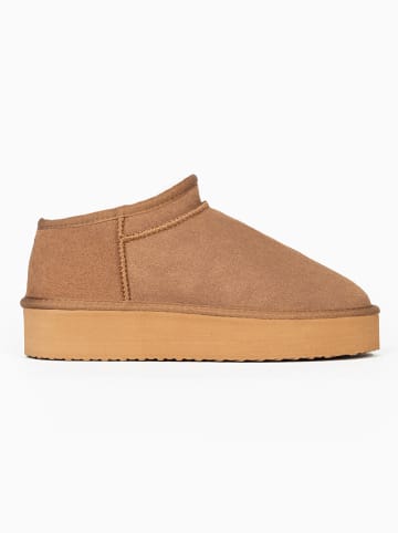 Gooce Leder-Winterboots "Jackie" in Hellbraun