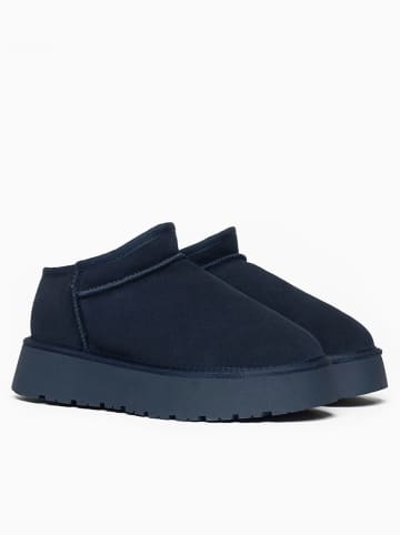 Gooce Leder-Winterboots "Jackie" in Dunkelblau