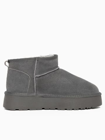 Gooce Leren winterboots "Mindy" grijs