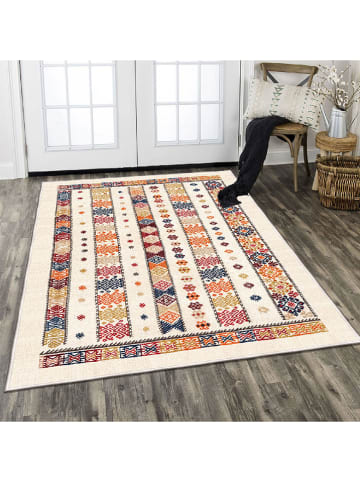Mioli Kurzflor-Teppich "Els" in Bunt/ Creme