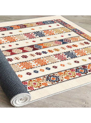 Mioli Kurzflor-Teppich "Els" in Bunt/ Creme