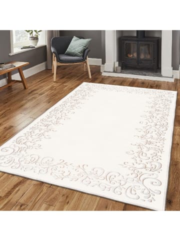 Mioli Kurzflor-Teppich "Els" in Creme