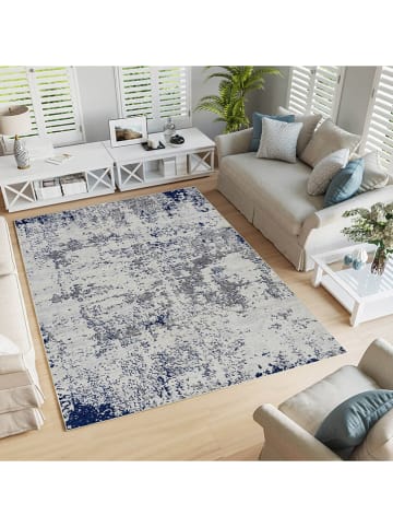 Mioli Katoenen tapijt "Woopamuk" blauw