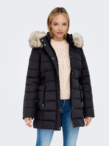ONLY Steppmantel in Schwarz