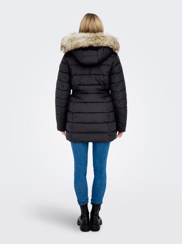 ONLY Steppmantel in Schwarz